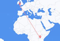 Flyg från Mwanza, Tanzania till Newquay, England