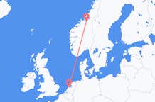 Flyg från Trondheim till Amsterdam