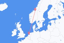 Flights from Trondheim to Amsterdam