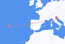 Flights from São Jorge Island, Portugal to Ancona, Italy