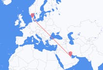 Flyg från Bahrain Island, Bahrain till Karup, Mittjylland, Danmark