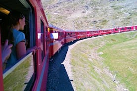 Bernina Express ferð um svissnesku Alpana og St Moritz frá Mílanó