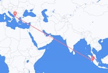 Flyreiser fra Padang, til Tirana