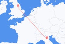 Flights from Bologna, Italy to Doncaster, England