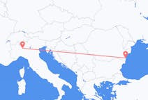 Flyg från Milano, Italien till Constanta, Rumänien