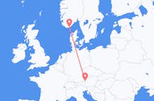 Flyrejser fra Kristiansand til Salzburg
