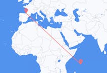塞舌尔出发地 马埃飞往塞舌尔目的地 比亚里茨的航班