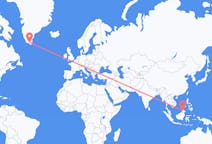 Flyg från Kota Kinabalu, Malaysia till Narsarsuaq, Grönland