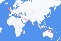 Flyreiser fra Smaragd, Australia til Kork, Irland