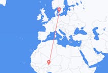 Flights from Niamey to Angelholm