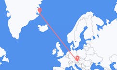 出发地 格陵兰出发地 斯科斯比鬆目的地 奥地利格拉茨的航班