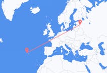 Flights from Pskov, Russia to Terceira Island, Portugal