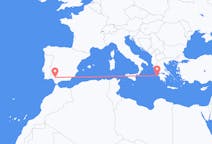 出发地 希腊出发地 扎金索斯島目的地 西班牙塞维利亚的航班