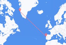 出发地 葡萄牙波尔图目的地 格陵兰瑪尼特索克的航班