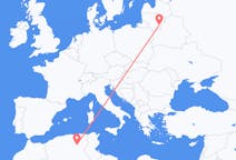 Flyreiser fra Biskra, Algerie til Vilnius, Litauen