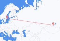 Fly fra Irkutsk til Stockholm