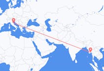 Flights from Yangon to Ancona