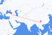 Flyg från Kunming, Kina till Erzincan, Kina