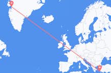 出发地 希腊出发地 萊羅斯島目的地 格陵兰伊卢利萨特的航班