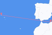 Flug frá Oran, Alsír til Terceira, Portúgal