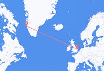 出发地 格陵兰出发地 瑪尼特索克前往英格兰的諾里奇的航班