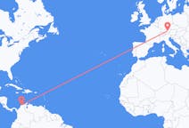 Flug frá Barranquilla, Kólumbíu til München, Þýskalandi