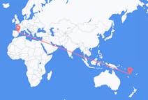 Flyg från Port Vila, Vanuatu till Zaragoza, Spanien