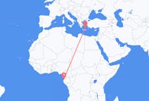 Flyrejser fra Libreville, Gabon til Santorini, Grækenland