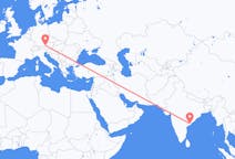 出发地 印度出发地 拉贾蒙德里目的地 奥地利萨尔茨堡的航班
