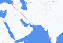 出发地 印度门格洛尔目的地 土耳其埃尔祖鲁姆的航班