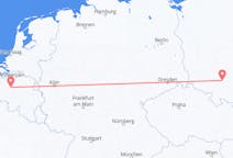Flyg från Wroclaw, Polen till Bryssel, Belgien