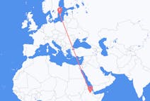 Flights from Semera, Ethiopia to Visby, Sweden