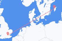 Flyreiser fra Visby, til London