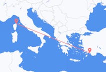 Flyg från Bastia, Frankrike till Dalaman, Turkiet