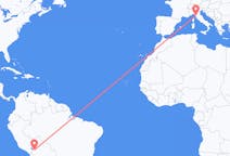 Flyg från La Paz, Bolivia till Pisa, Italien