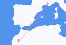 Flüge von Ouarzazate, Marokko nach Marseille, Frankreich