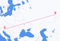 Flüge von der Stadt Tscheljabinsk in die Stadt Klagenfurt am Wörthersee