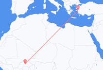Flights from Ouagadougou, Burkina Faso to İzmir, Turkey
