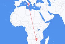 Flyreiser fra Bulawayo, Zimbabwe til Catania, Italia