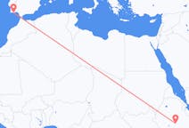 Flyreiser fra Goba, Etiopia til Faro-distriktet, Portugal