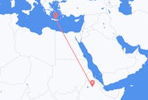 出发地 埃塞俄比亚出发地 拉利貝拉目的地 希腊伊拉克利翁的航班