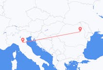 Vluchten van Bologna, Italië naar Bacau, Roemenië