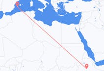Flights from Addis Ababa to Ibiza