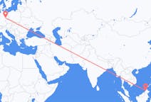 Fly fra Kota Kinabalu til Leipzig
