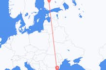 Flyreiser fra Tammerfors, til Burgas