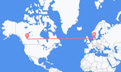 Flyrejser fra Grande Prairie, Canada til Karup, Danmark