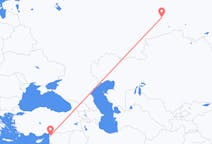 Flights from Tyumen, Russia to Hatay Province, Turkey