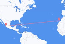 Flights from from Puerto Vallarta to Lanzarote