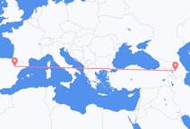 Loty z Gandża, Azerbejdżan do Saragossy, Hiszpania