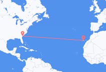 来自美国出发地 希尔顿黑德岛目的地 西班牙特内里费岛的航班